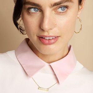 Kendra Scott Gold Leanor Bar Pendant Necklace in Iridescent Drusy